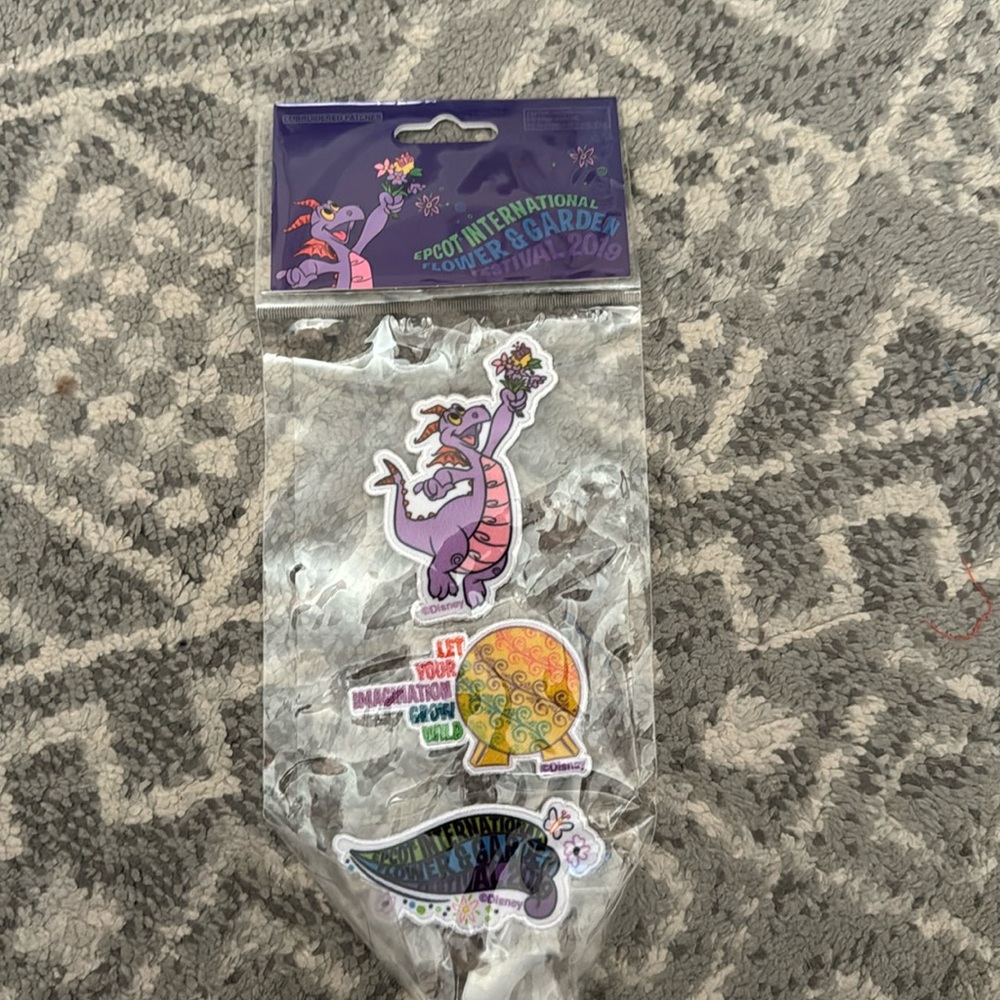 NEW EPCOT Flower and Garden Festival 2019 Figment Patches Set of 3
